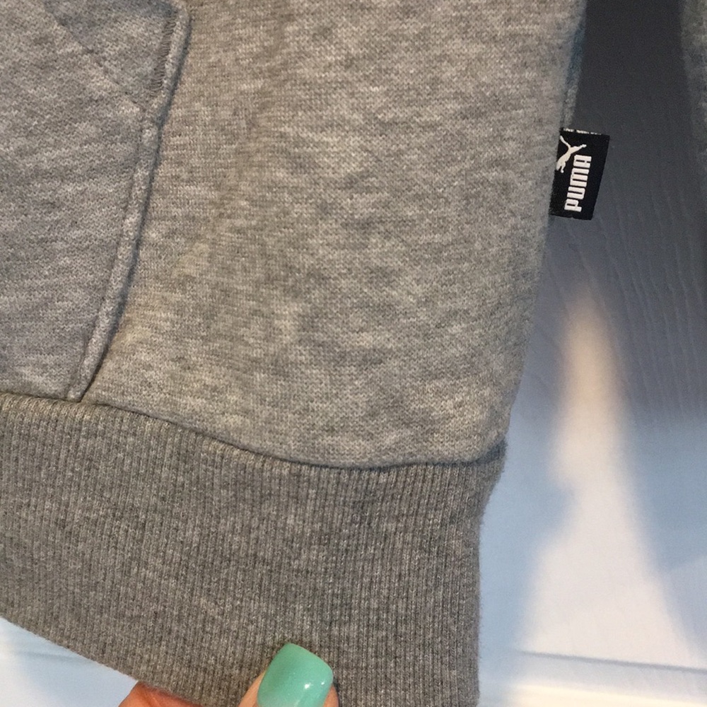 Puma Hoodie Sweatshirt in Marled Gray - Picture 3 of 6